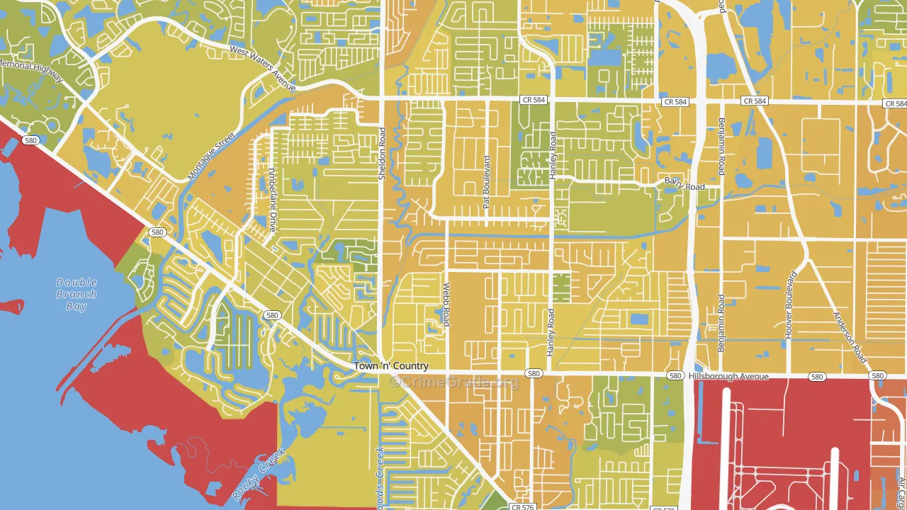 Town 'N Country Park, Town 'n' Country, FL Map of Murder Rates