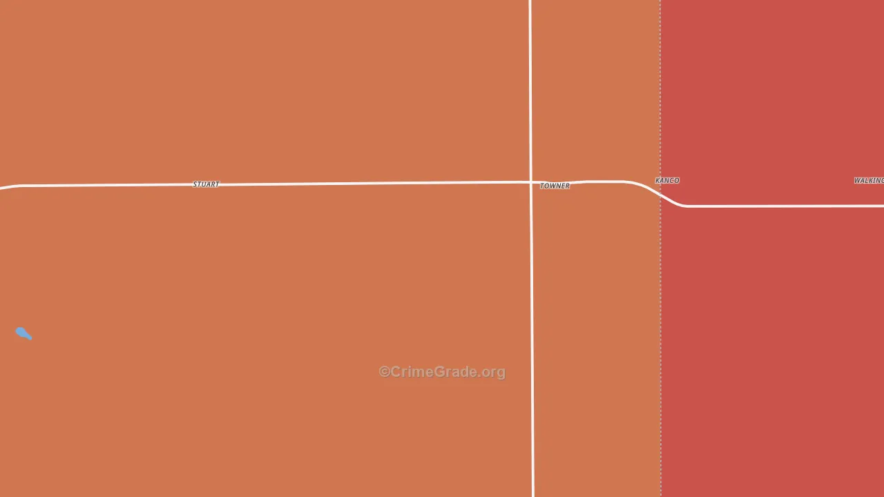 Towner, CO Map of Murder Rates