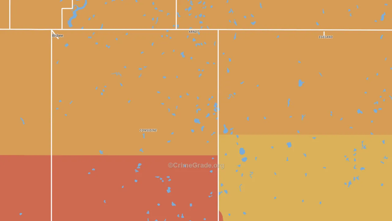 Towner County, ND Map of Murder Rates