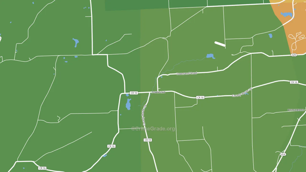 Townsend, NY Map of Murder Rates