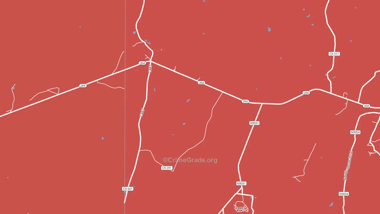 Toyei, AZ Map of Murder Rates