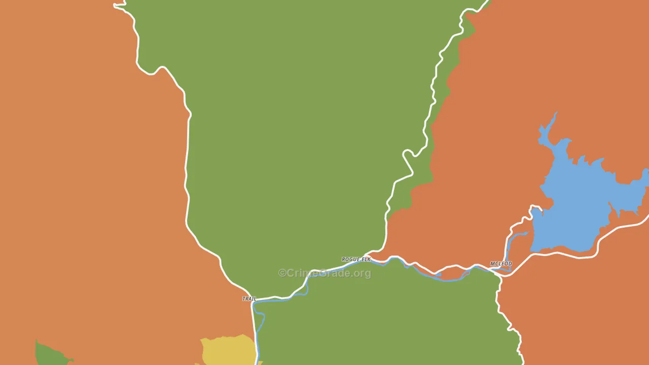 Trail, OR Map of Murder Rates