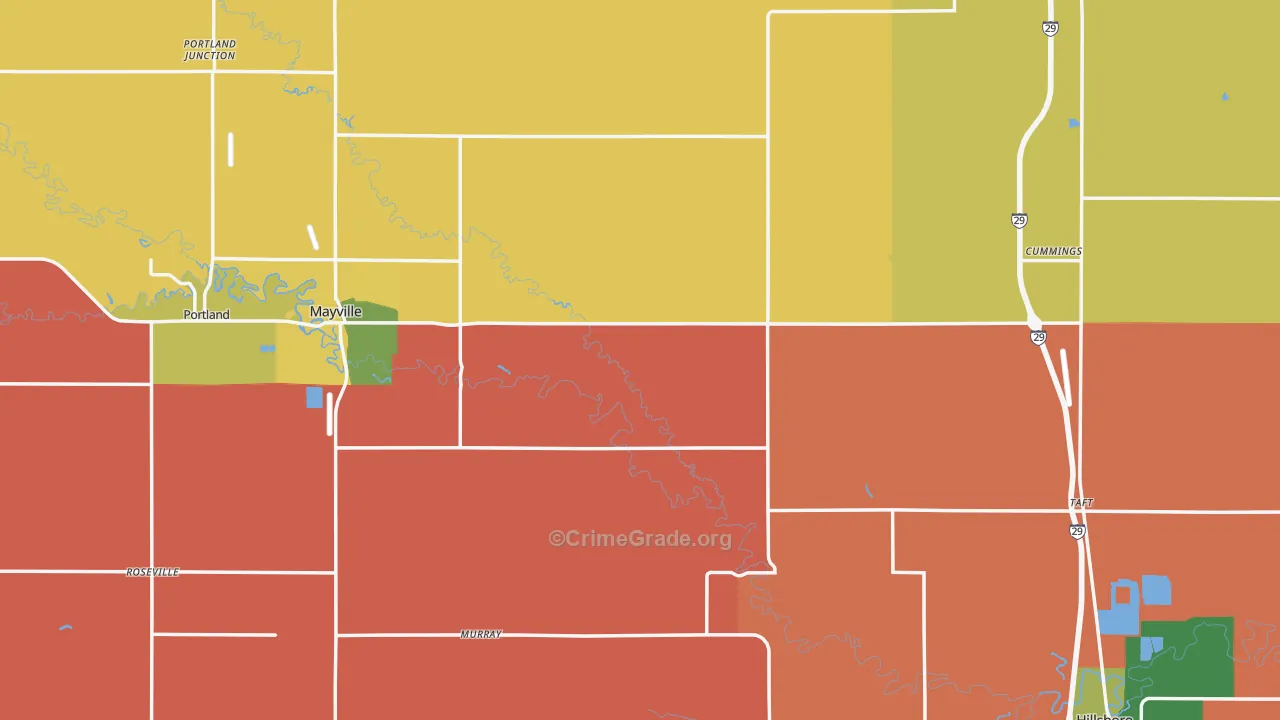 Traill County, ND Map of Murder Rates