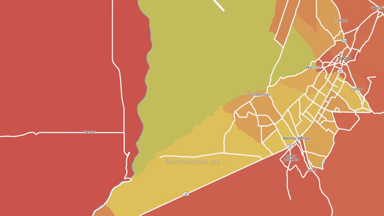 Trampas, NM Map of Murder Rates
