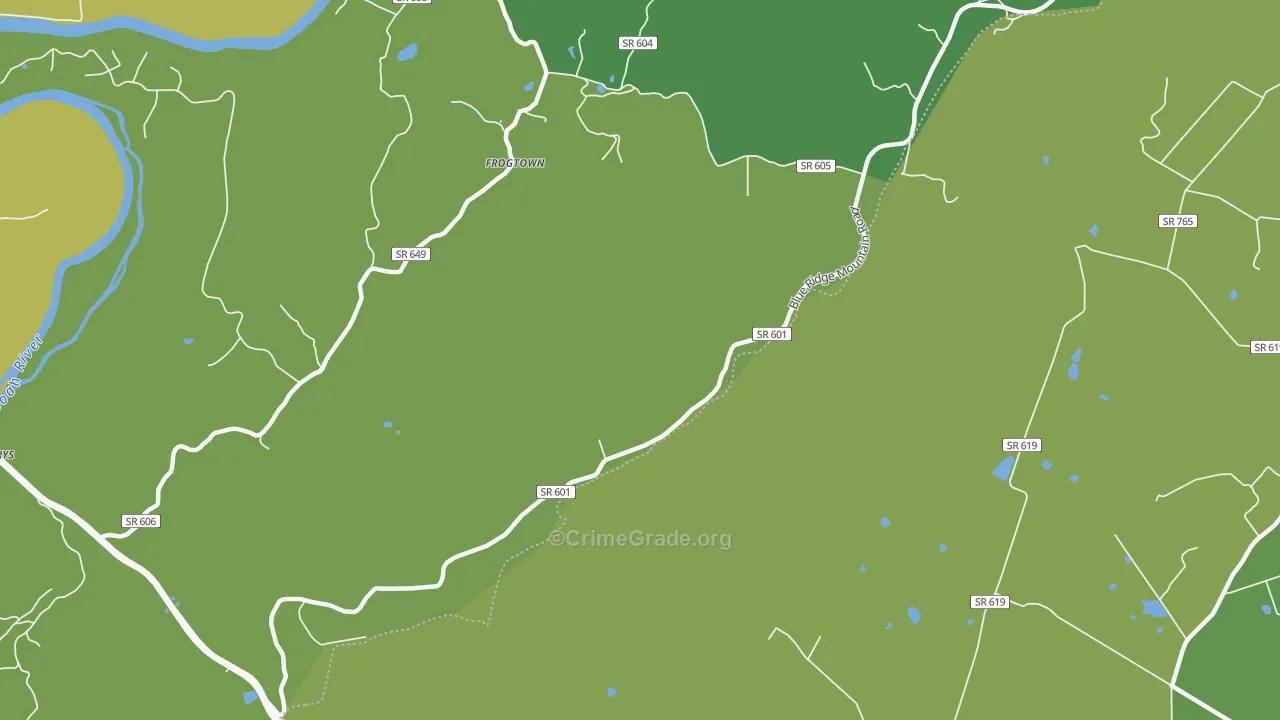 Trapp, VA Map of Murder Rates