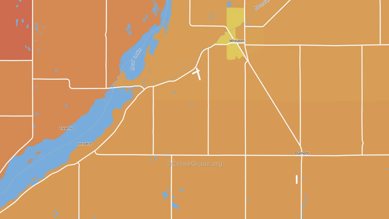 Traverse County, MN Map of Murder Rates