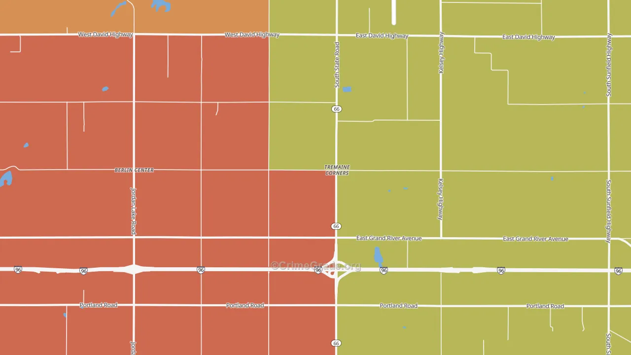 Tremaine Corners, MI Map of Murder Rates