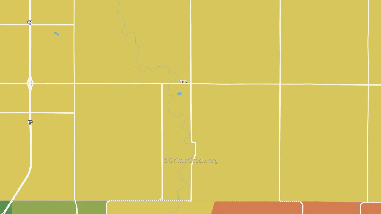 Trent, SD Map of Murder Rates