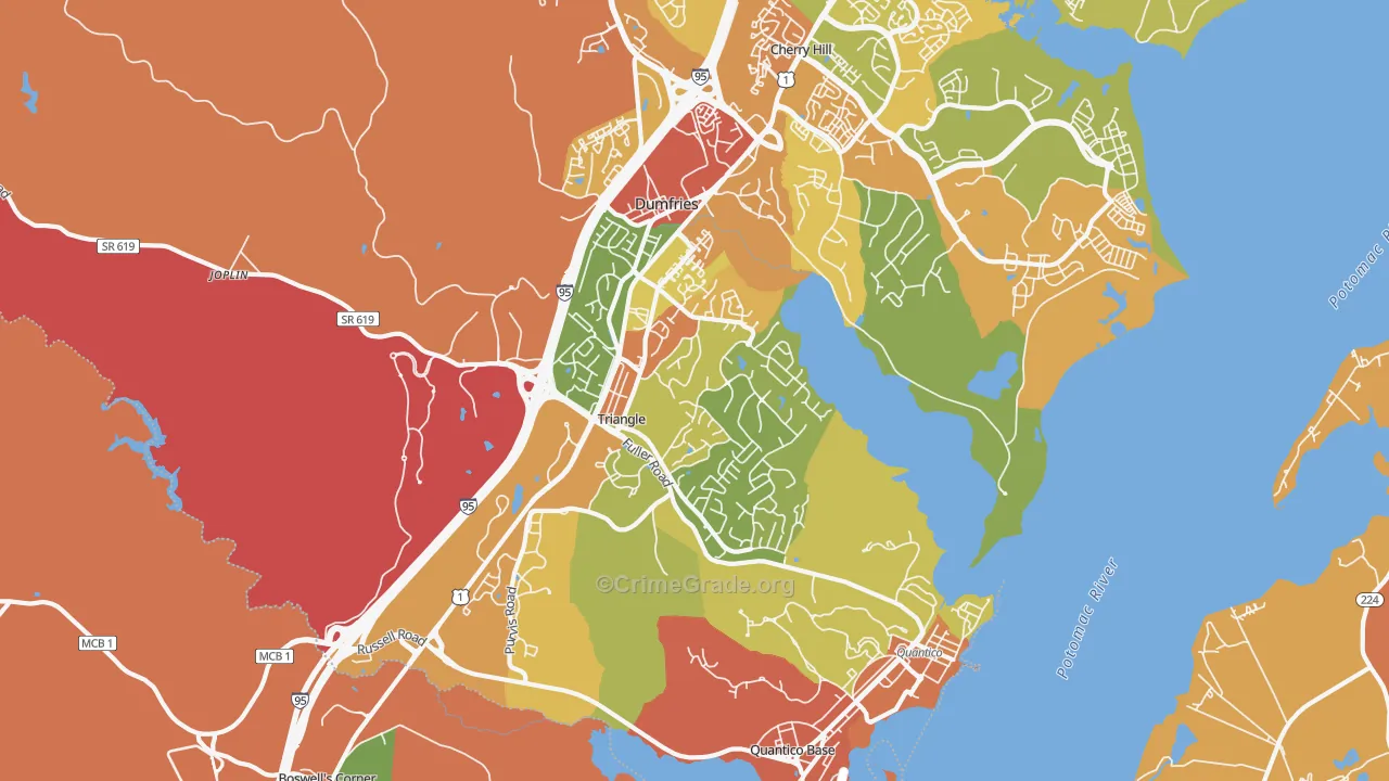 Triangle, VA Map of Murder Rates
