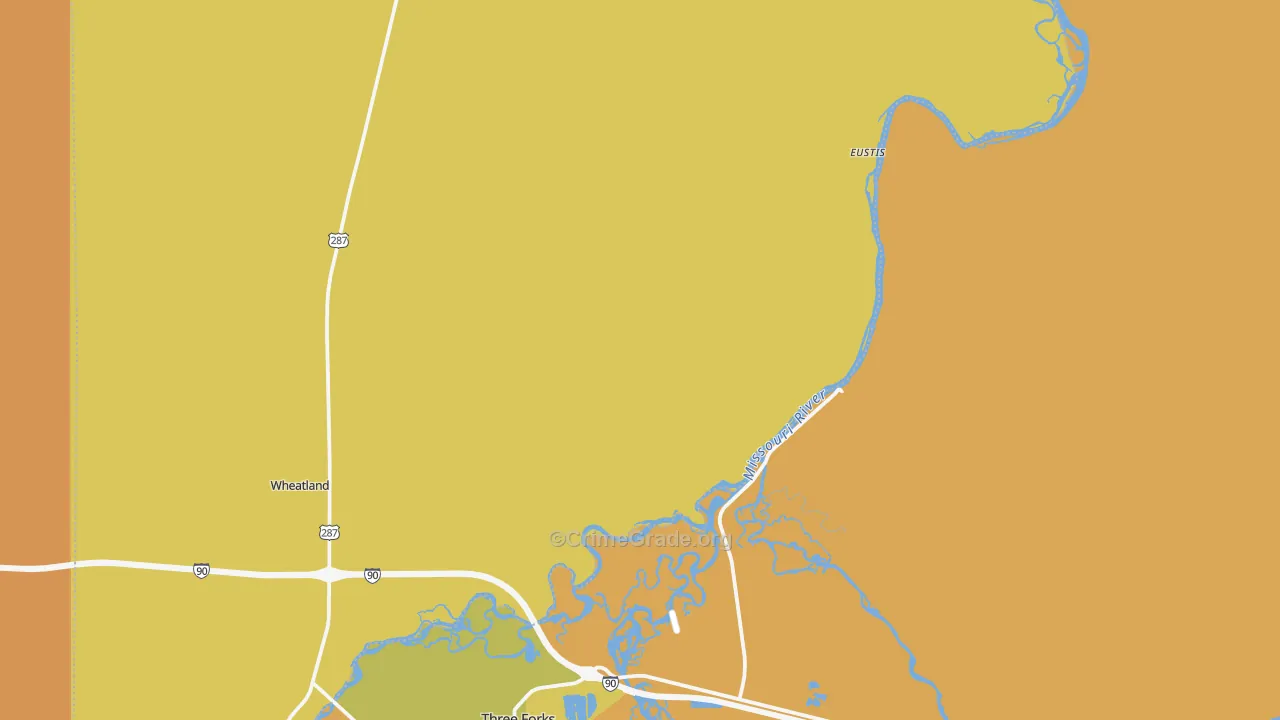 Trident, MT Map of Murder Rates