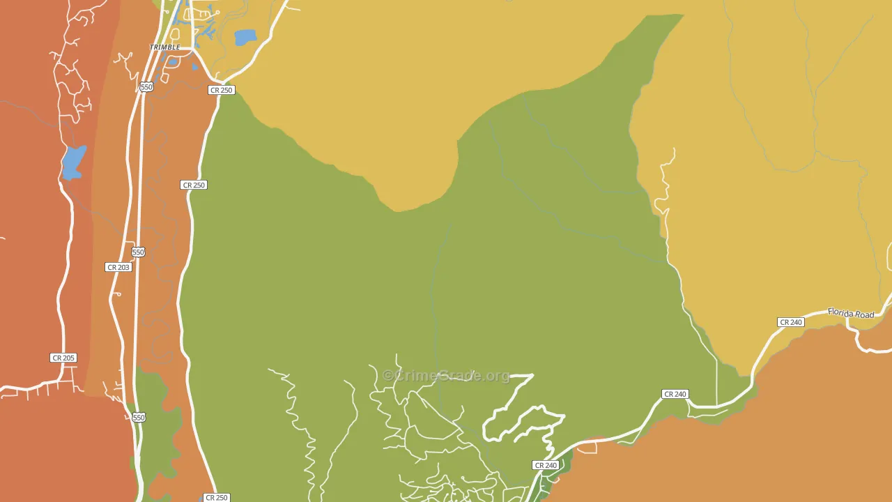 Trimble, CO Map of Murder Rates