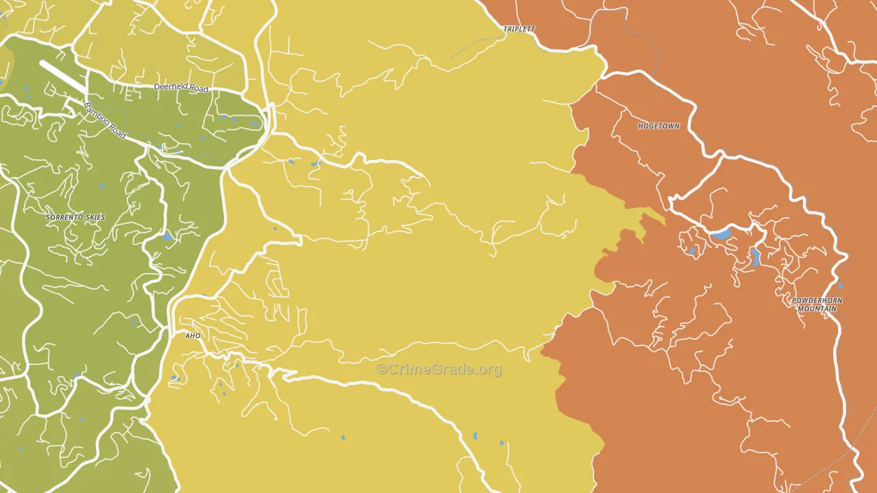 Triplett, NC Map of Murder Rates