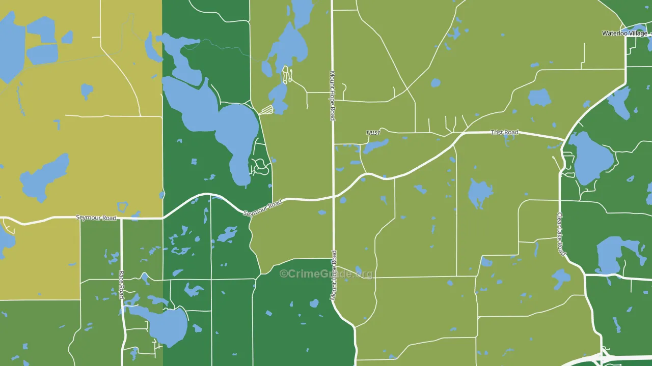 Trist, MI Map of Murder Rates