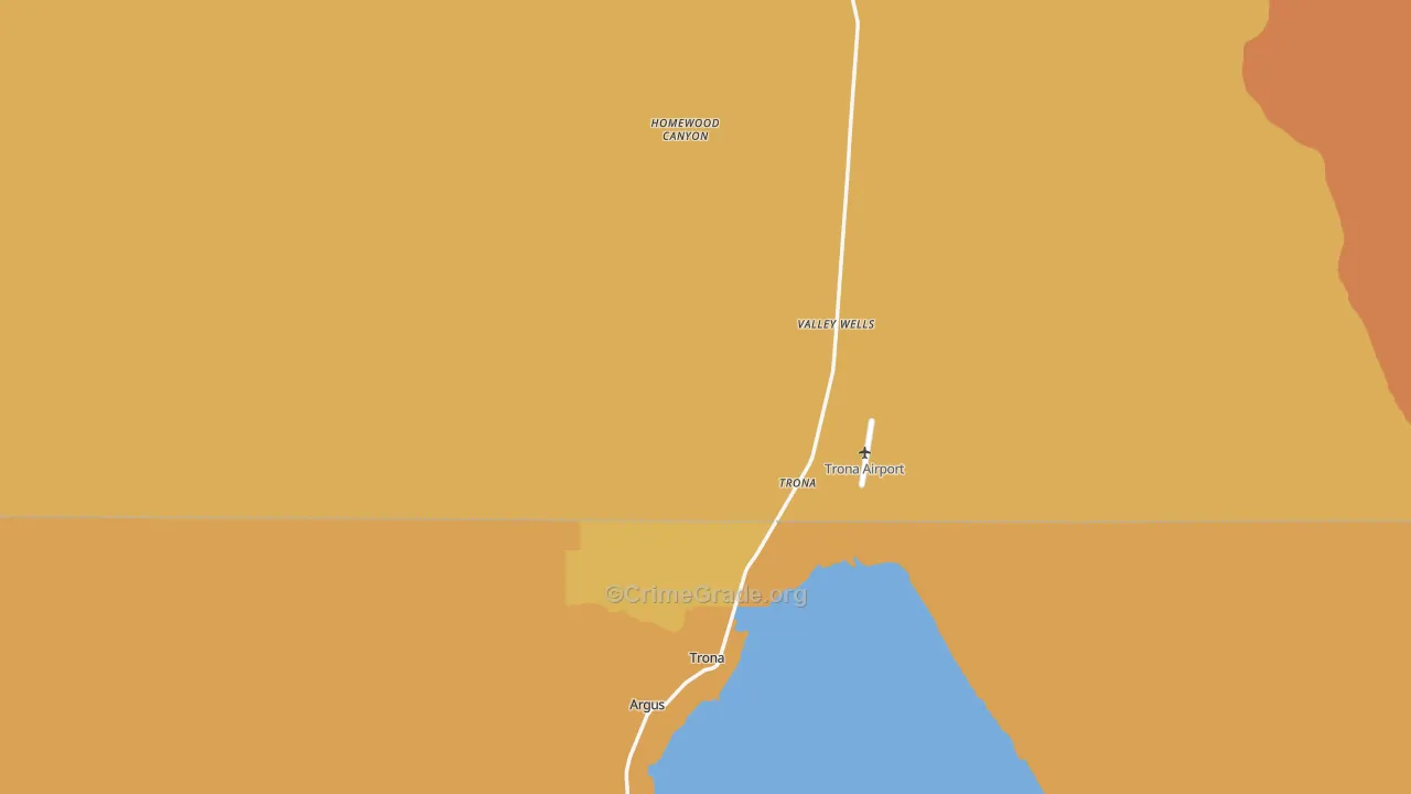 Trona, CA Map of Murder Rates