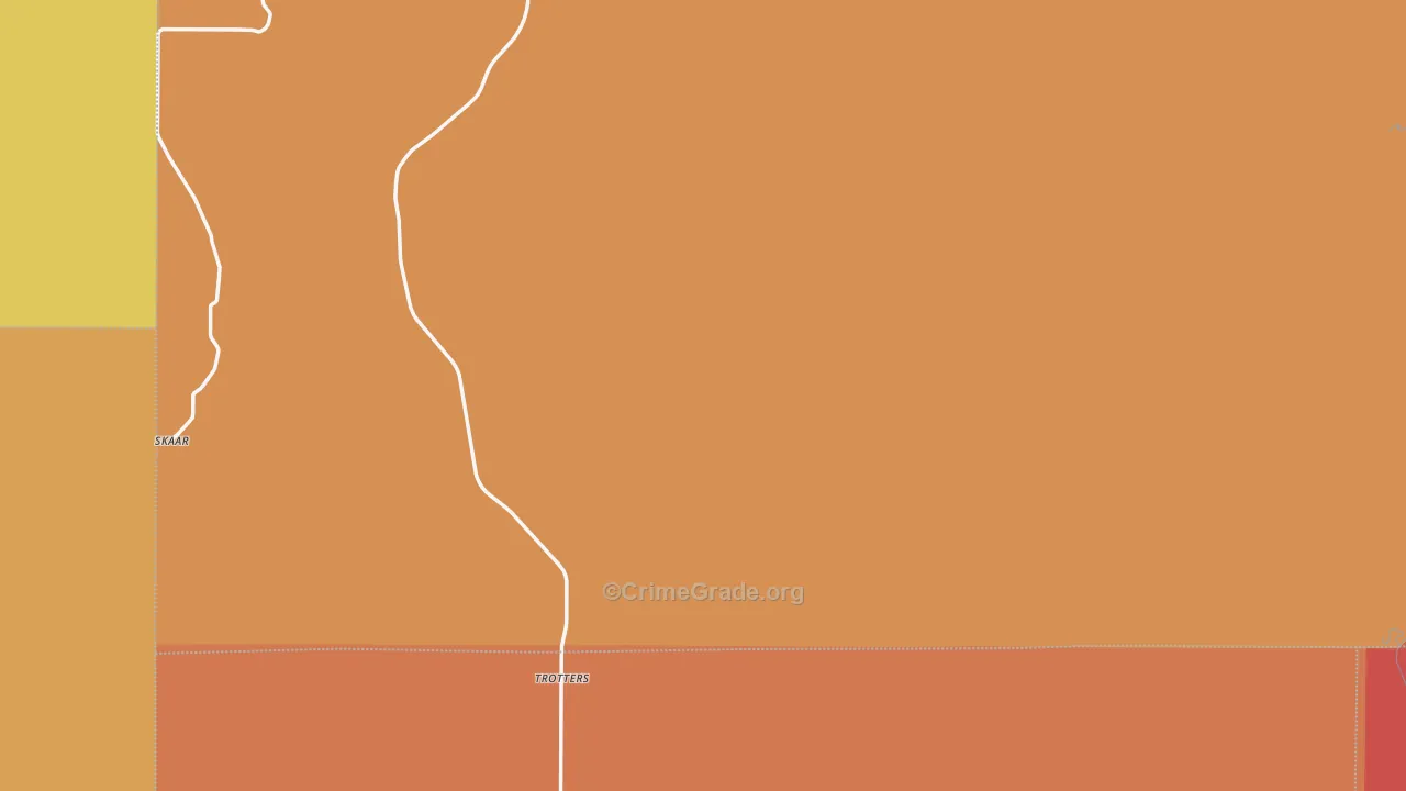 Trotters, ND Map of Murder Rates