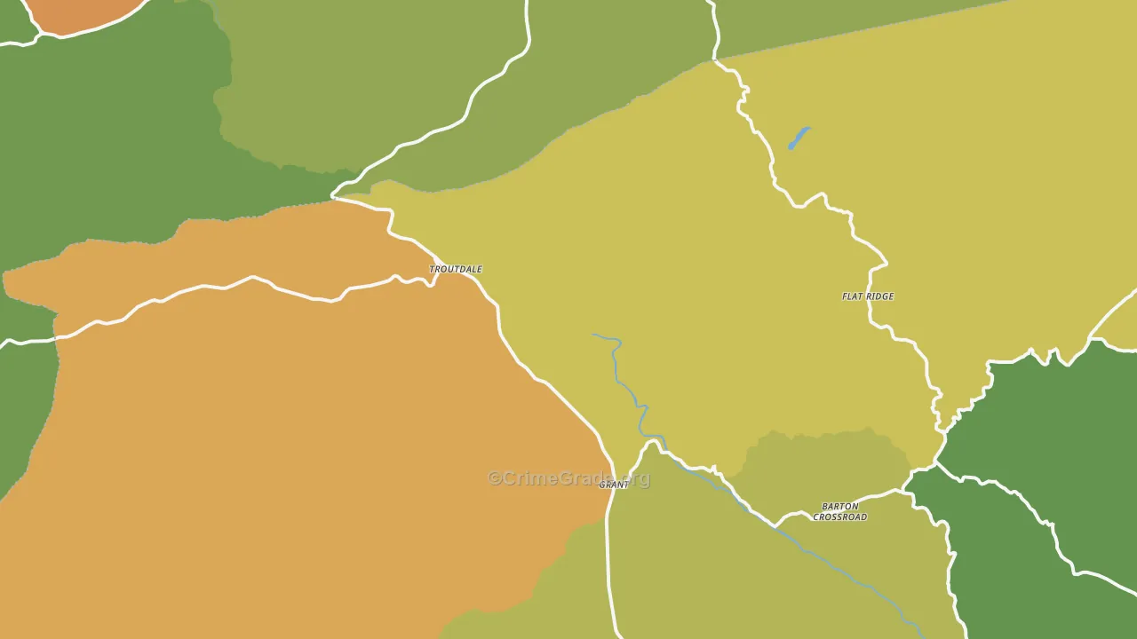 Troutdale, VA Map of Murder Rates