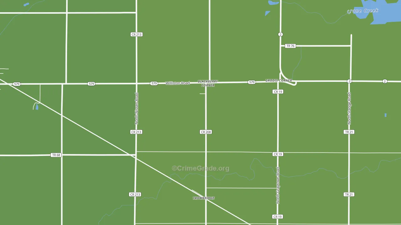 Trowbridge, OH Map of Murder Rates