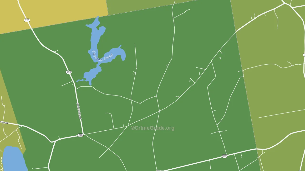 Troy Center, ME Map of Murder Rates