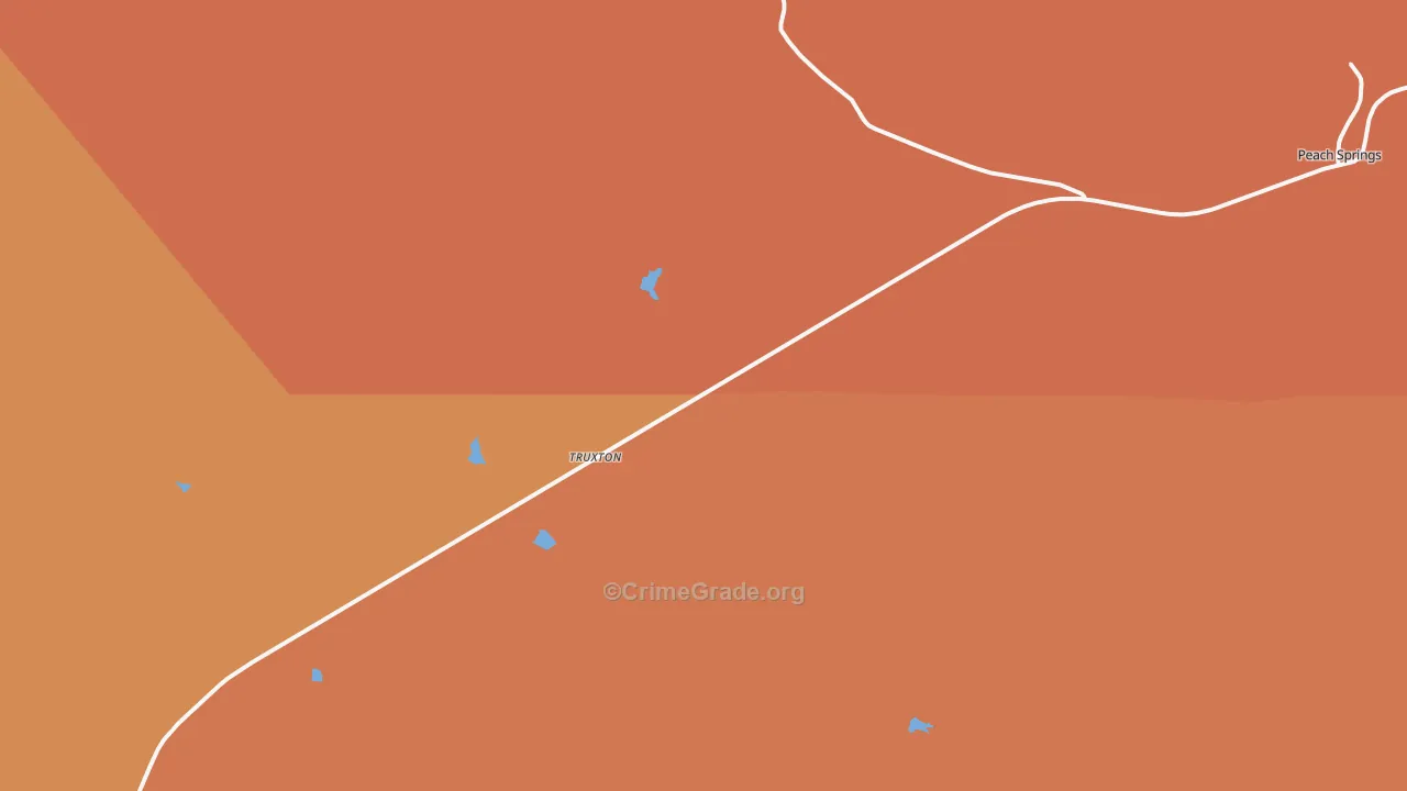 Truxton, AZ Map of Murder Rates