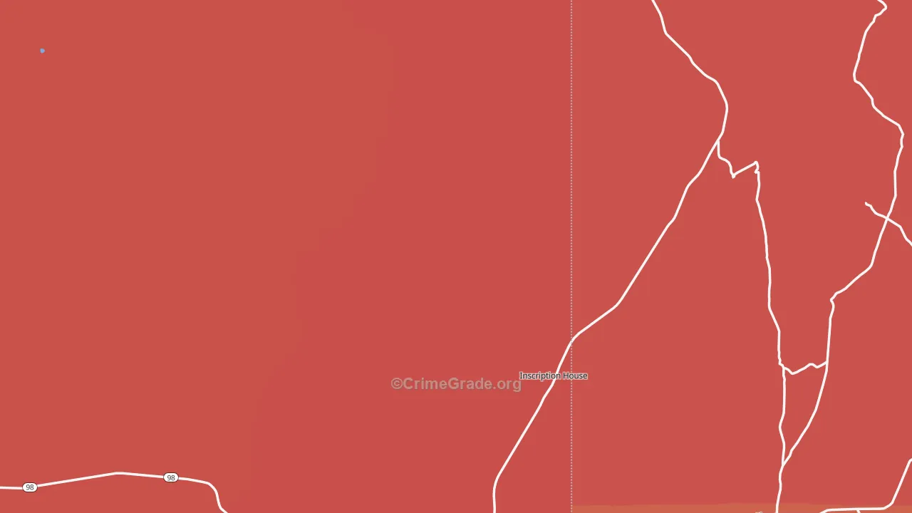 Tsegi, AZ Map of Murder Rates