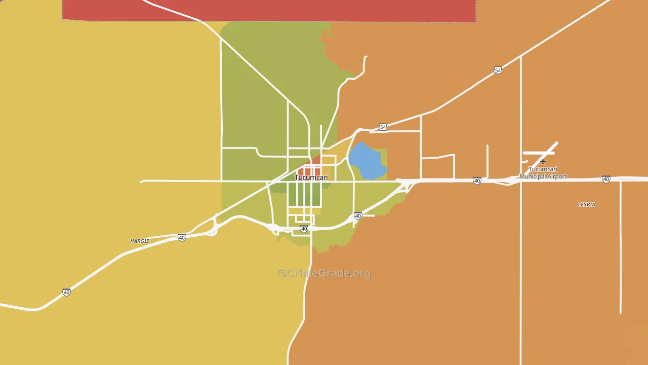 Tucumcari, NM Map of Murder Rates