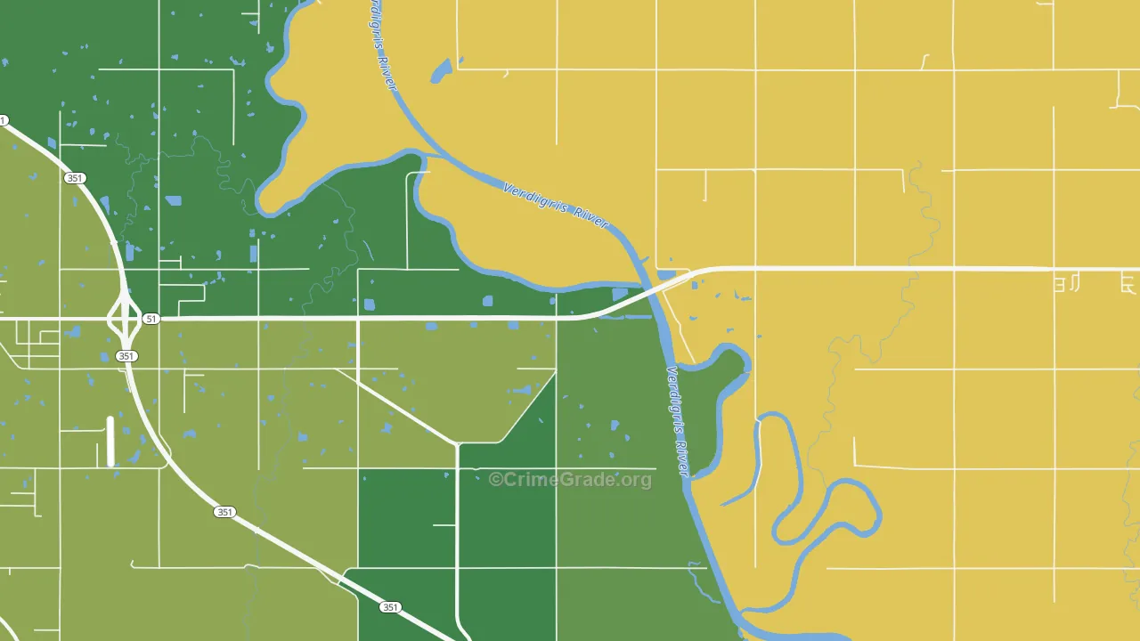 Tullahassee, OK Map of Murder Rates