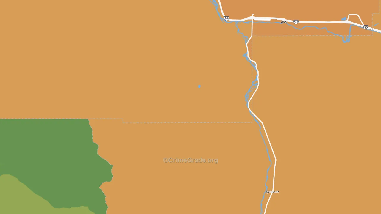 Turah, MT Map of Murder Rates