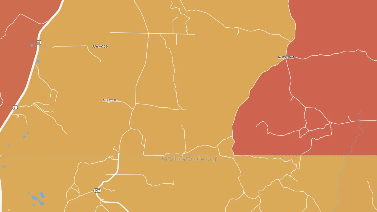 Turnbull, MS Map of Murder Rates