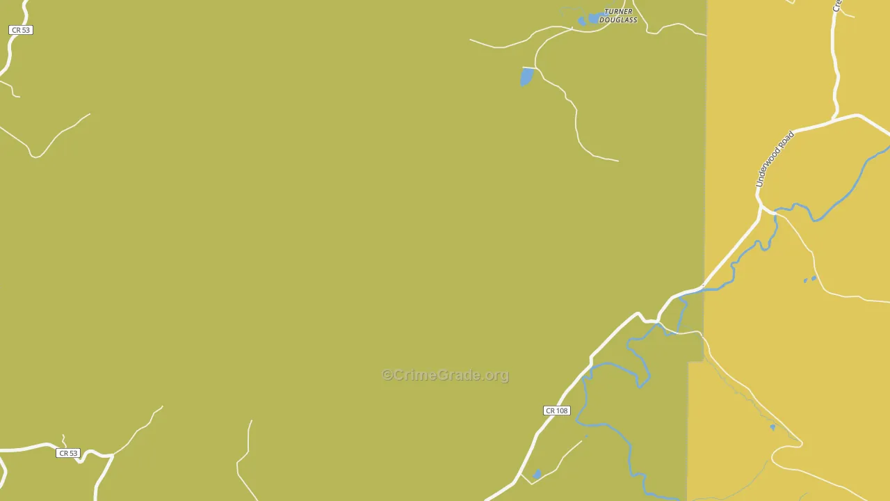 Turner Douglass, WV Map of Murder Rates
