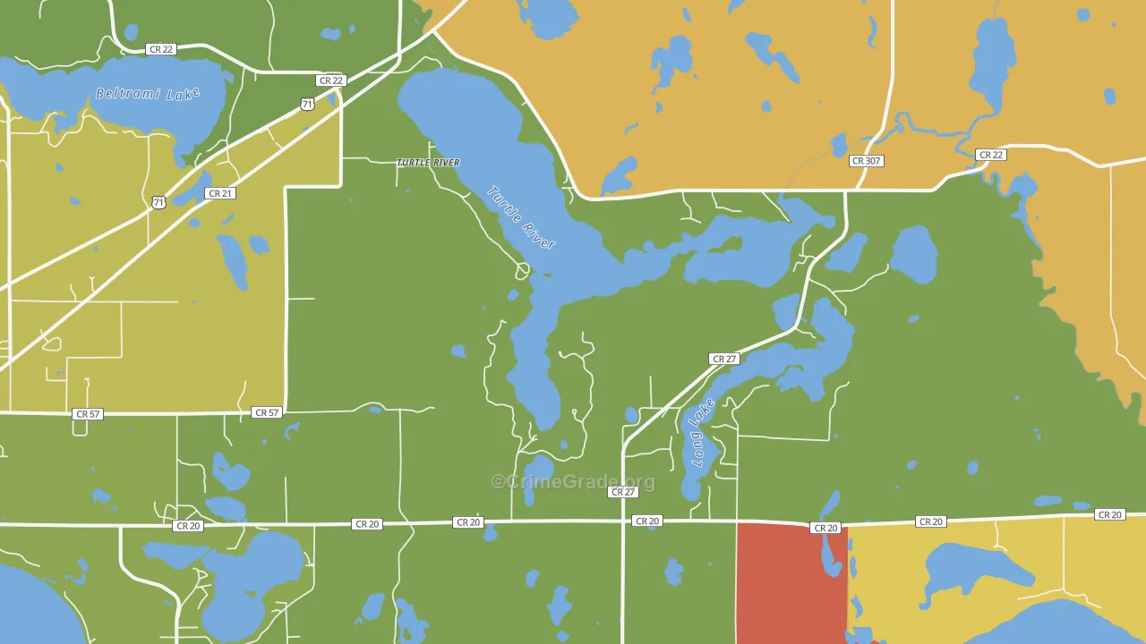 Turtle River, MN Map of Murder Rates