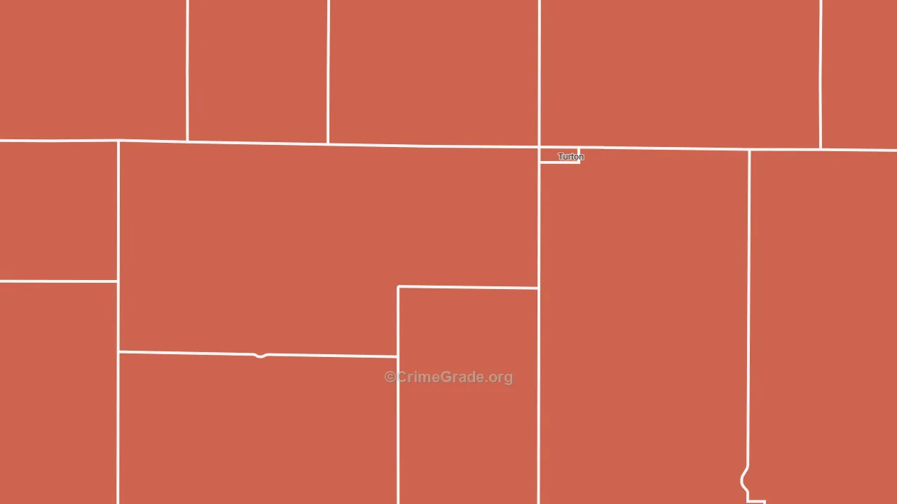 Turton, SD Map of Murder Rates