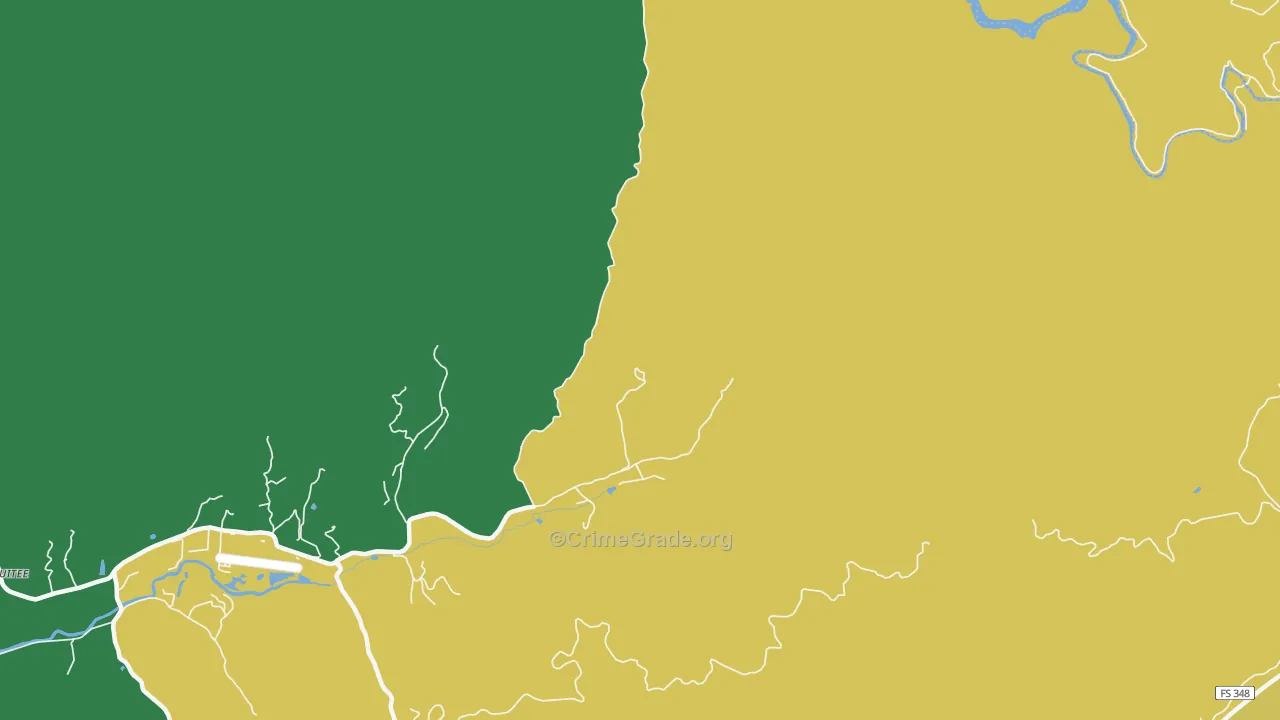 Tusquitee, NC Map of Murder Rates