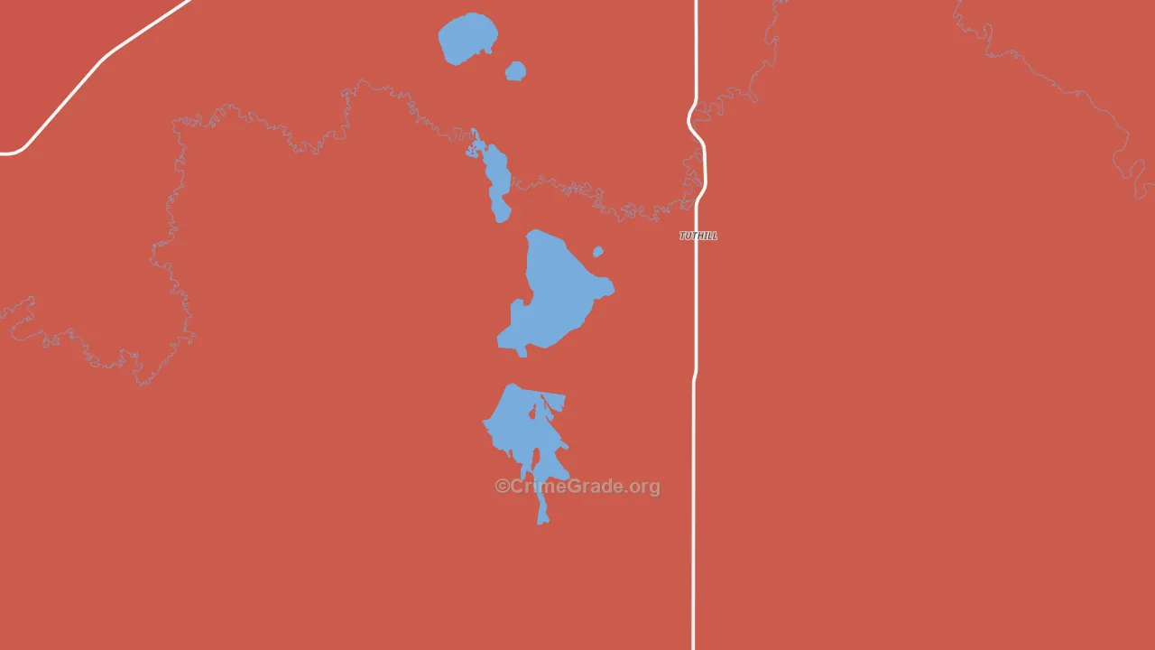 Tuthill, SD Map of Murder Rates