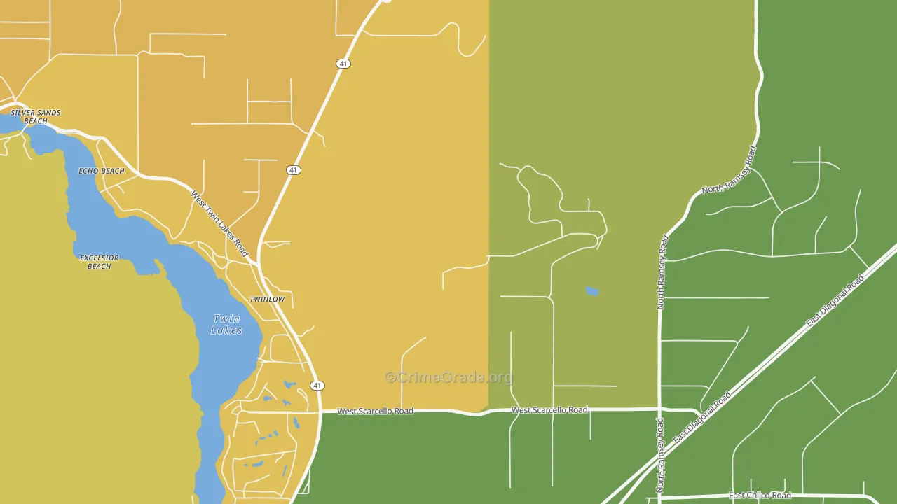 Twinlow, ID Map of Murder Rates