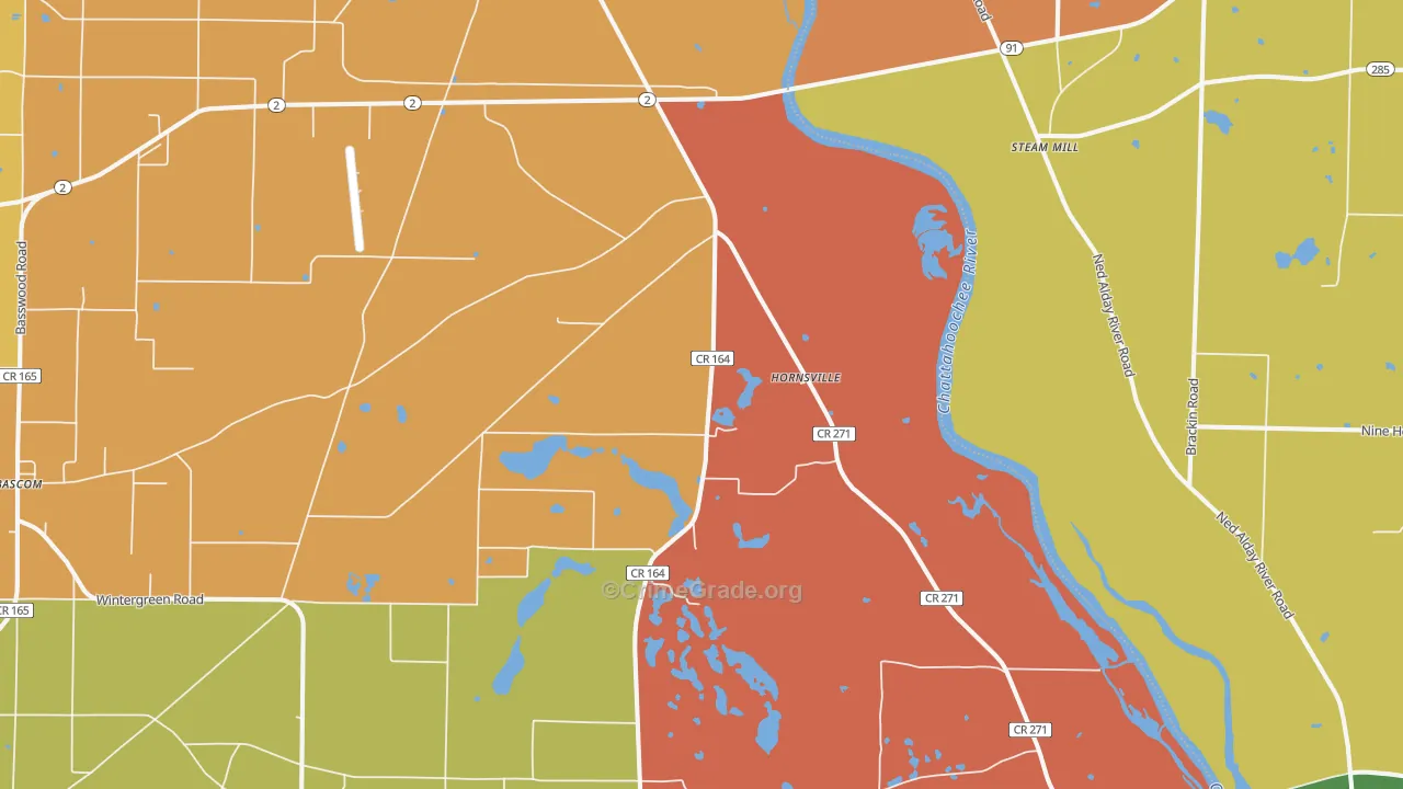 Two Egg, FL Map of Murder Rates