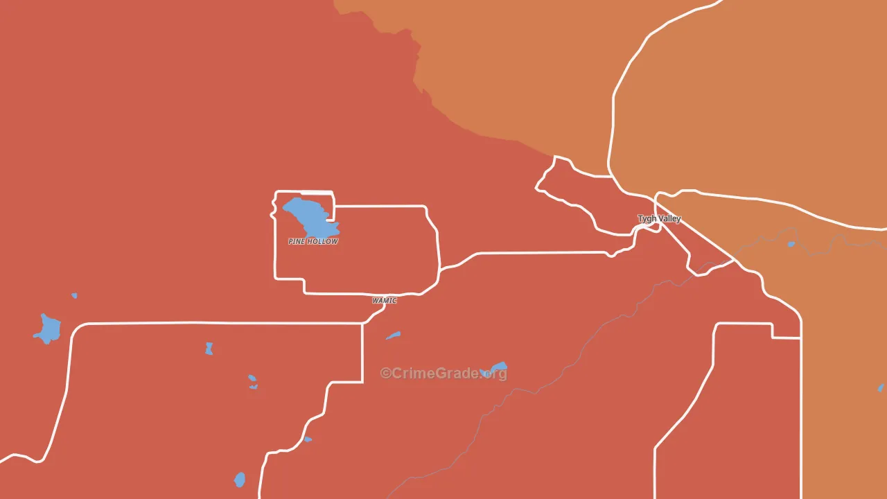 Tygh Valley, OR Map of Murder Rates