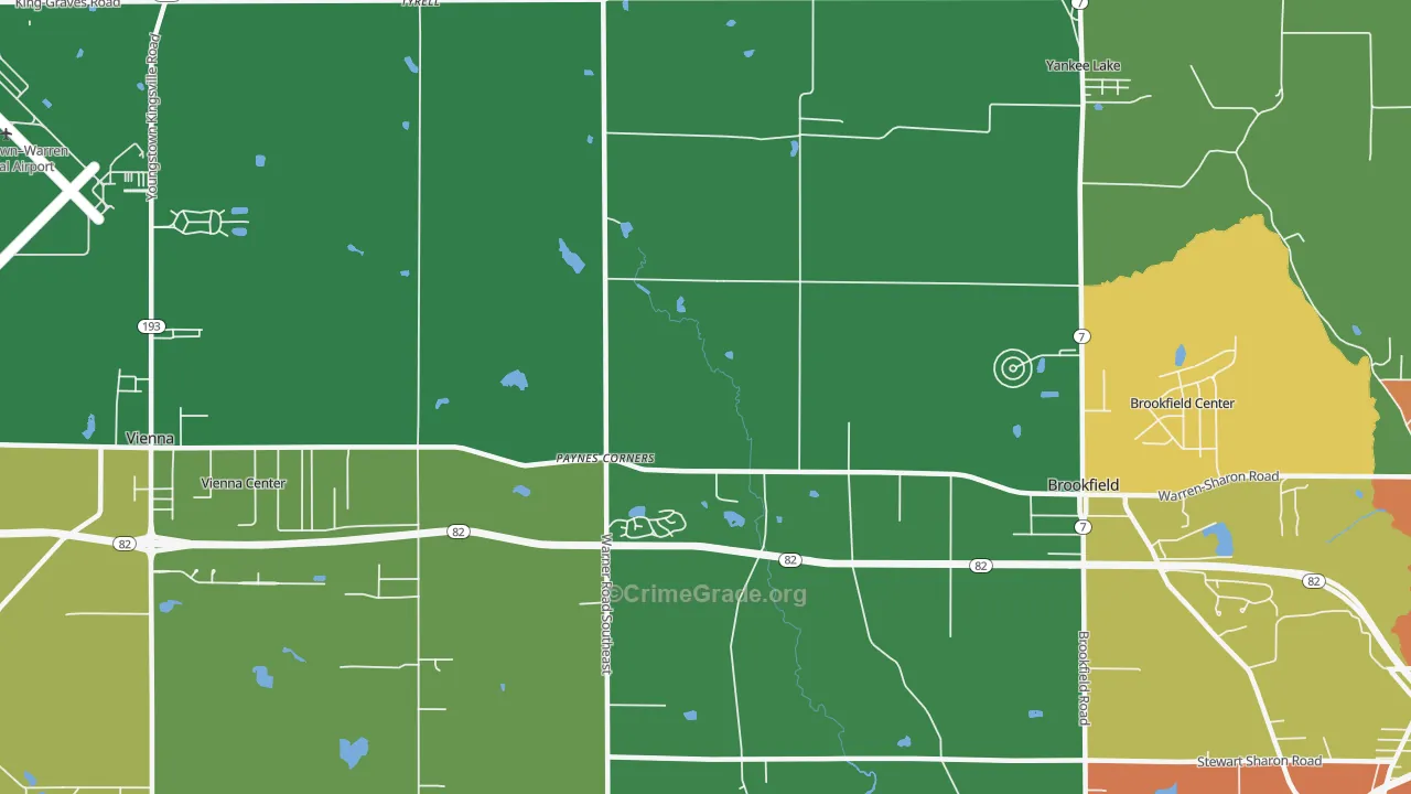 Tyrrell, OH Map of Murder Rates