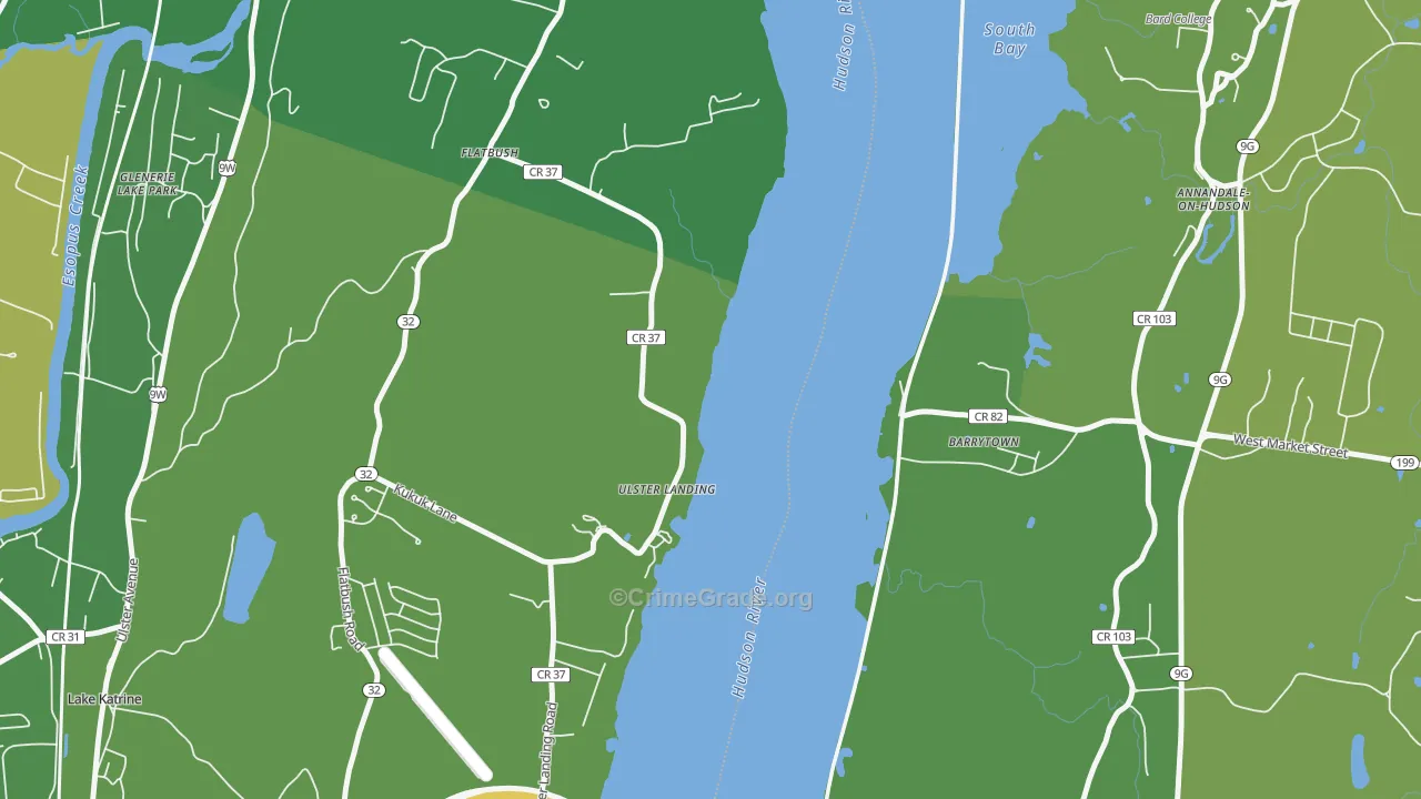 Ulster Landing, NY Map of Murder Rates