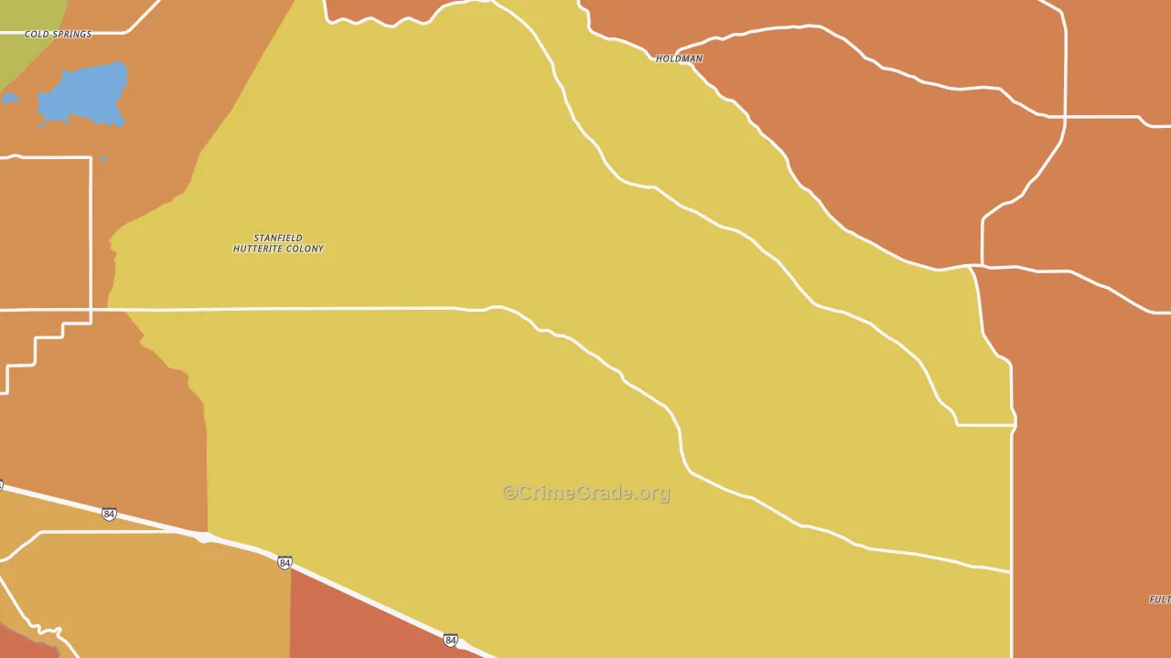 Umatilla County, OR Map of Murder Rates