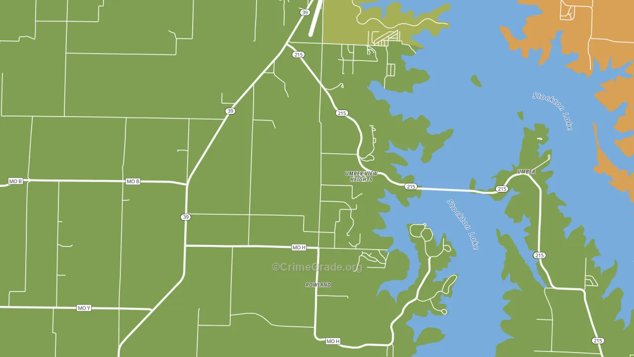 Umber View Heights, MO Map of Murder Rates