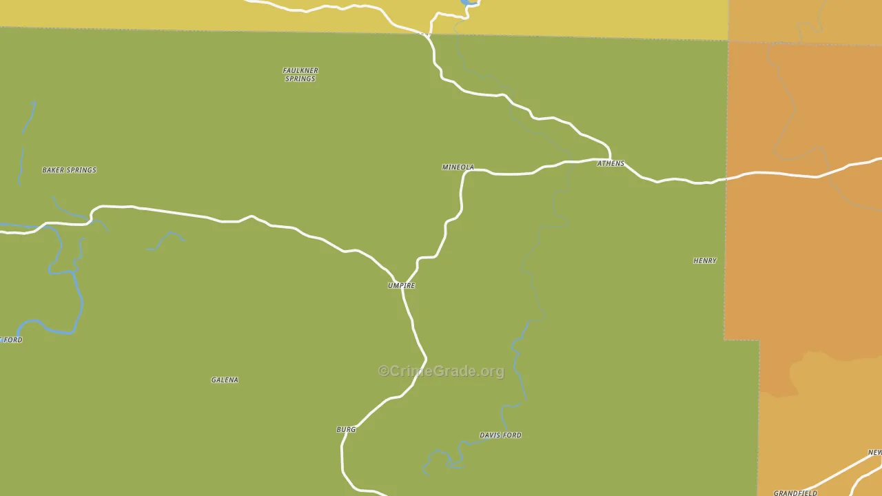 Umpire, AR Map of Murder Rates