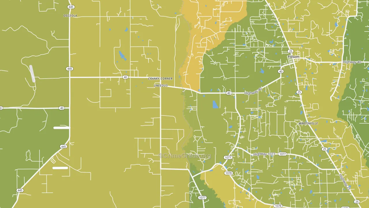 Uneedus, LA Map of Murder Rates