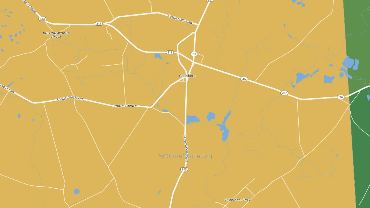 Union Corner, MD Map of Murder Rates