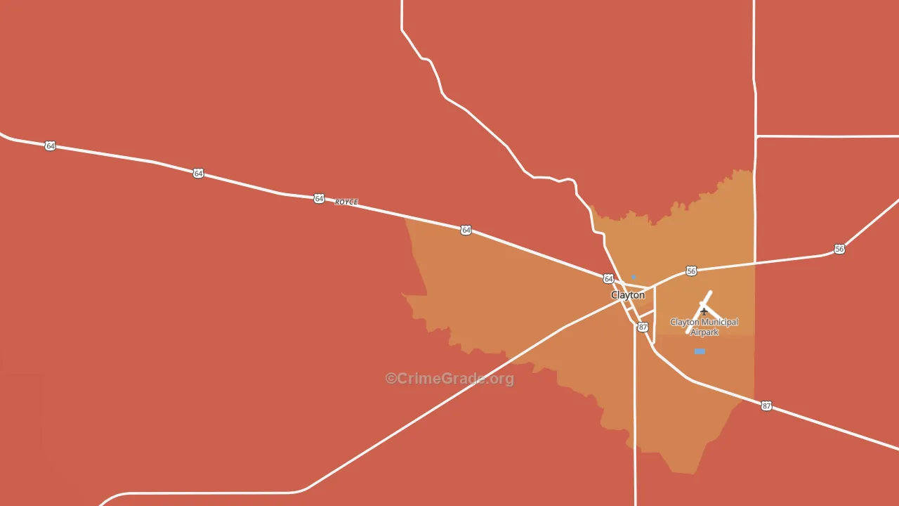 Union County, NM Map of Murder Rates