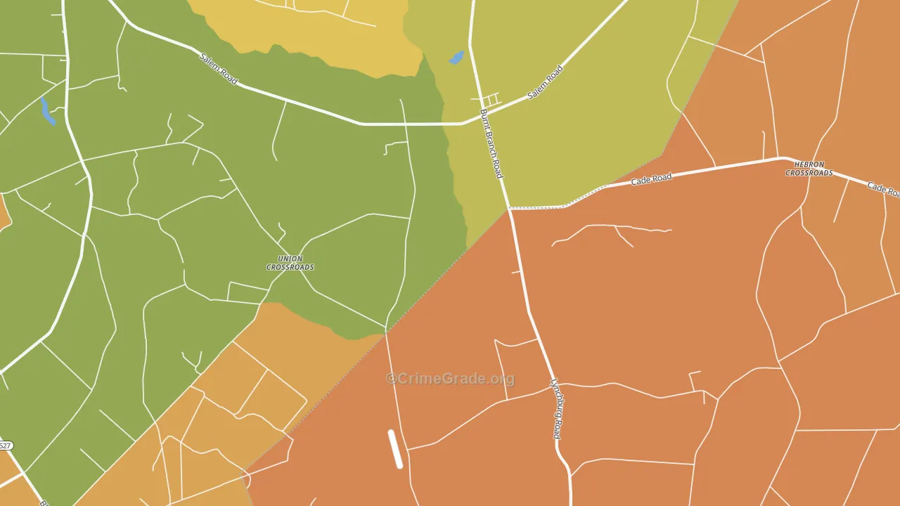Union Crossroads, SC Map of Murder Rates