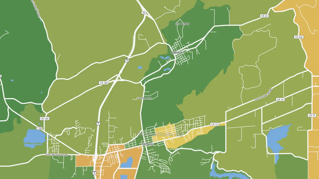 Union Gap, OR Map of Murder Rates