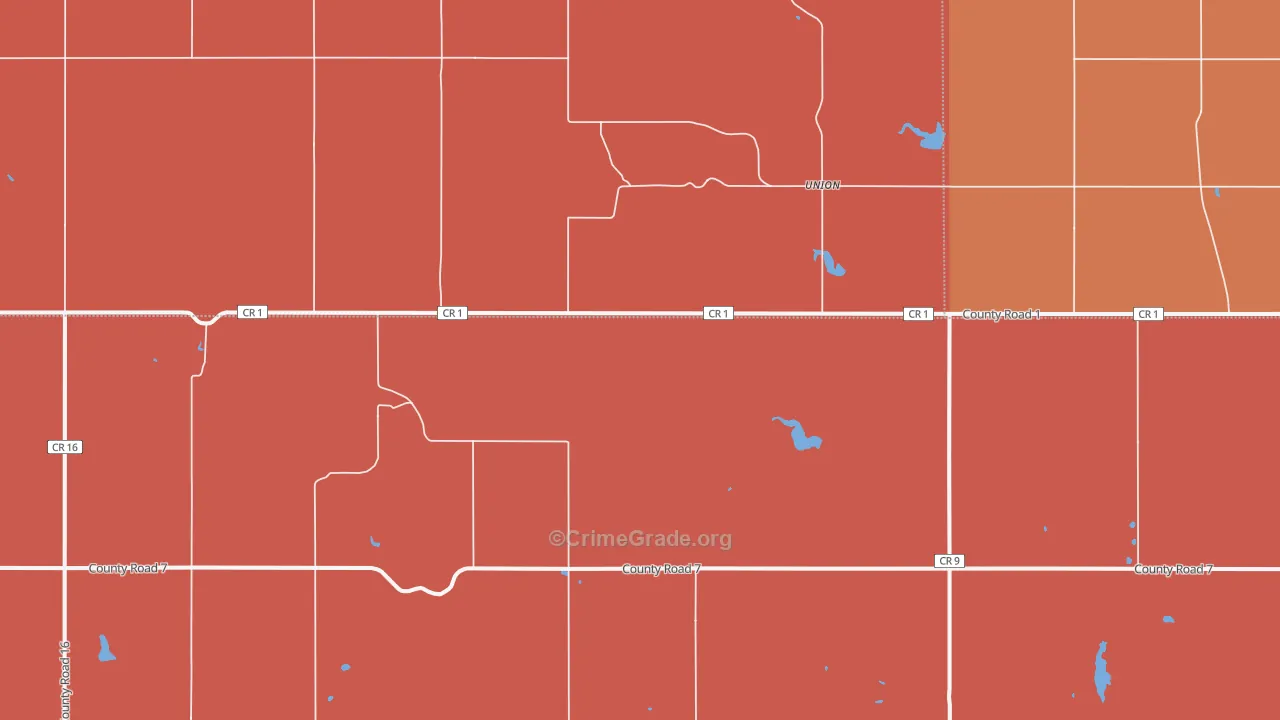 Union, ND Map of Murder Rates