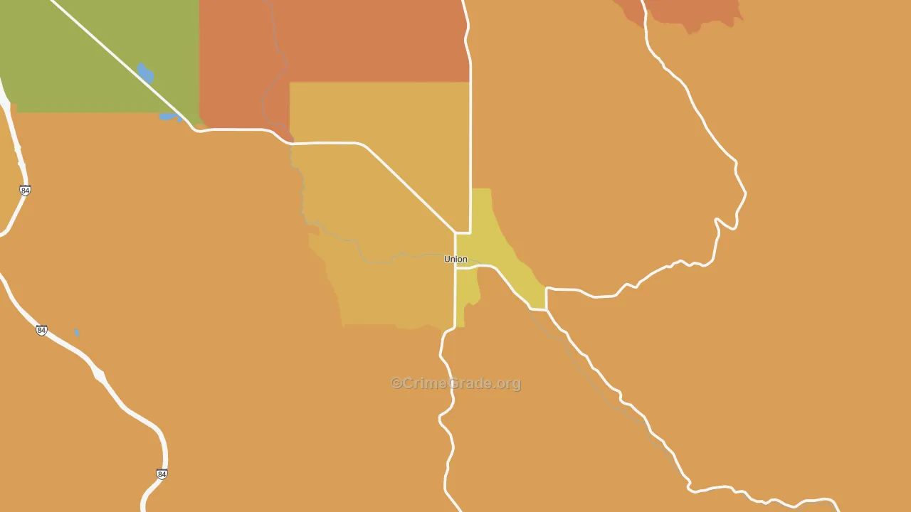 Union, OR Map of Murder Rates