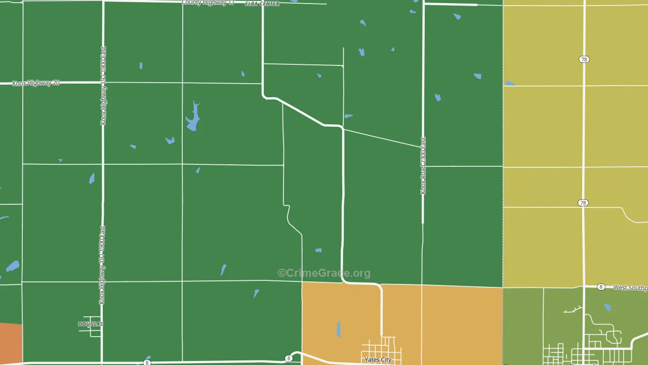 Uniontown, IL Map of Murder Rates