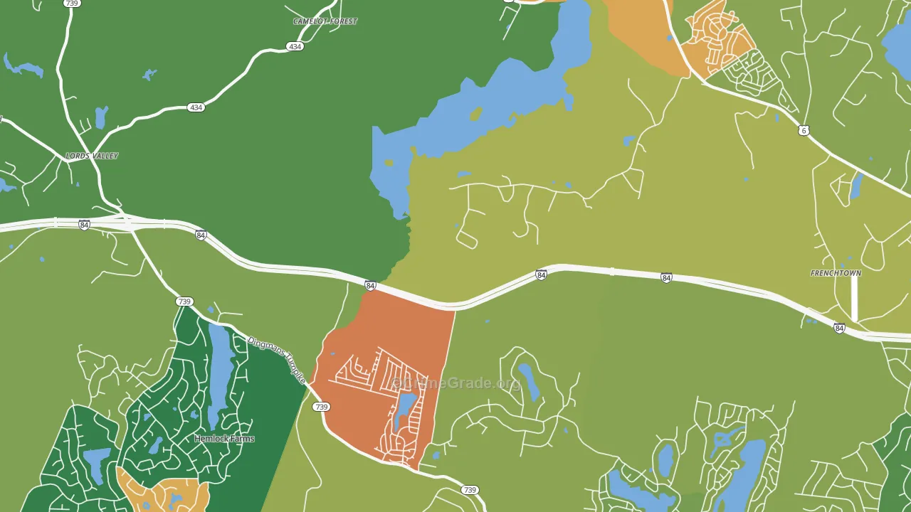 Unity House, PA Map of Murder Rates